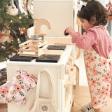 Adjustable Toddler Apron, With Optional Play Oven Mitts